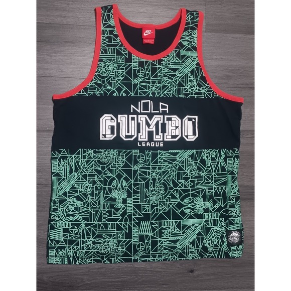 Nike Other - Nike Air Men's Nola Gumbo League Tank Top Jersey Shirt Size Large